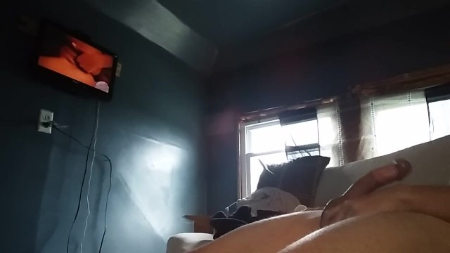 Watching Porn While Jerking Off With Your Pocket Pussy