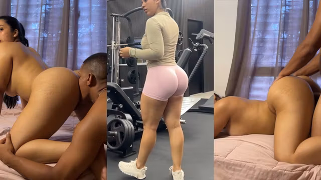 Gym Thighs Clench Under Heavy, Wild Thrusts